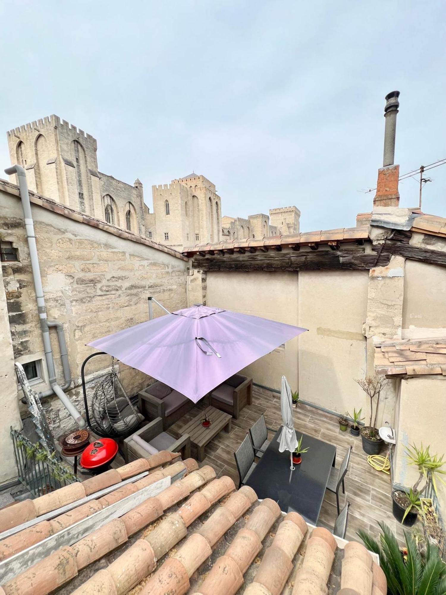 亞維農Renove, Vue Sur Palais Des Papes, Terrasse Et Wifi Troisieme Etage公寓 外观 照片